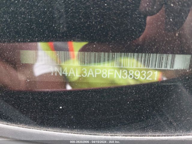 1N4AL3AP8FN389321 Nissan Altima 2.5/2.5 S/2.5 Sl/2.5 Sv