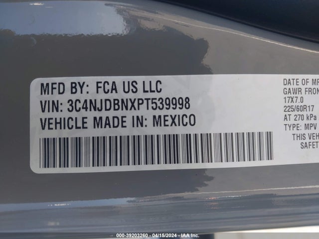 Jeep Compass Latitude 4x4 2023 3C4NJDBNXPT539998 Image 9