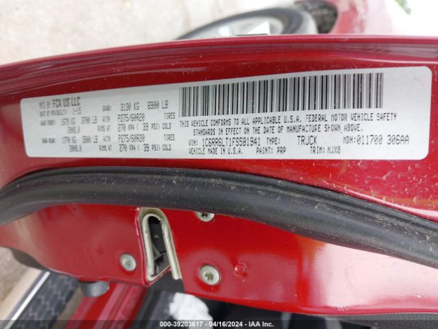 1C6RR6LT1FS581941 RAM 1500 Lone Star