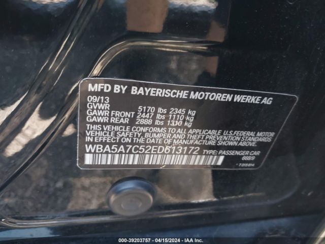 WBA5A7C52ED613172 BMW 528i Xdrive