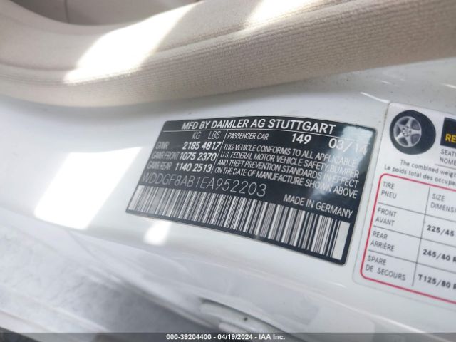 WDDGF8AB1EA952203 Mercedes-Benz C 300 Luxury 4matic/sport 4matic