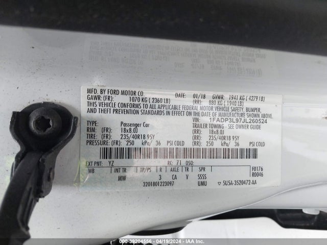 Ford FOCUS ST 2018 1FADP3L97JL260524 Image 9