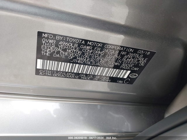 JTHBZ1BL2JA015248 Lexus Gs 350 F Sport