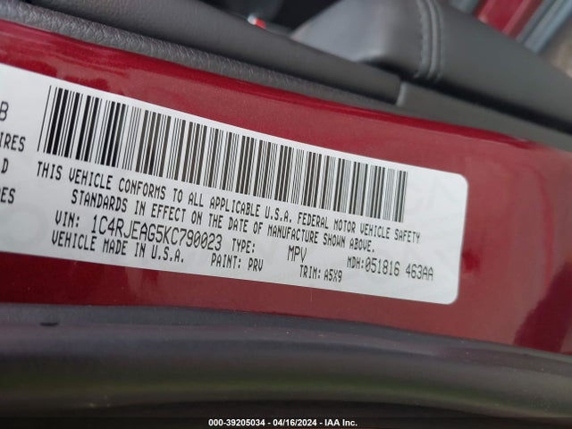 Jeep Grand Cherokee Laredo E 4x2 2019 1C4RJEAG5KC790023 Image 9