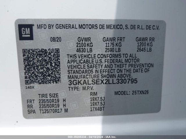 3GKALSEX2LL330795 GMC Terrain Fwd Denali