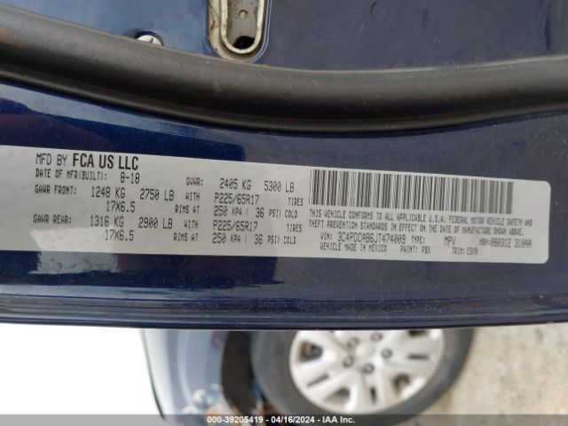 3C4PDCAB6JT474009 Dodge JOURNEY SE