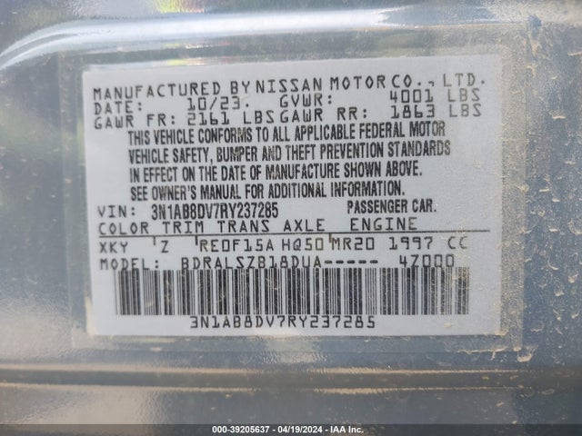 Nissan Sentra Sr Xtronic Cvt 2024 3N1AB8DV7RY237285 Image 9