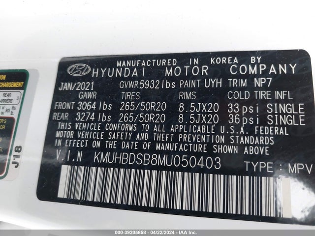 Genesis Gv80 2.5t Awd 2021 KMUHBDSB8MU050403 Image 9