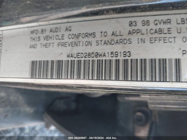 1998 AUDI A4 WAUED28D0WA159193 Photo 8