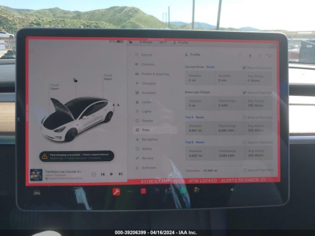 5YJ3E1EA4MF982175 Tesla Model 3 Standard Range Plus Rear-wheel Drive