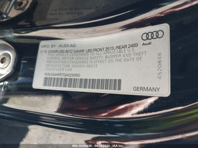 WAUG4AFR7GA029950 Audi S5 3.0t Premium Plus