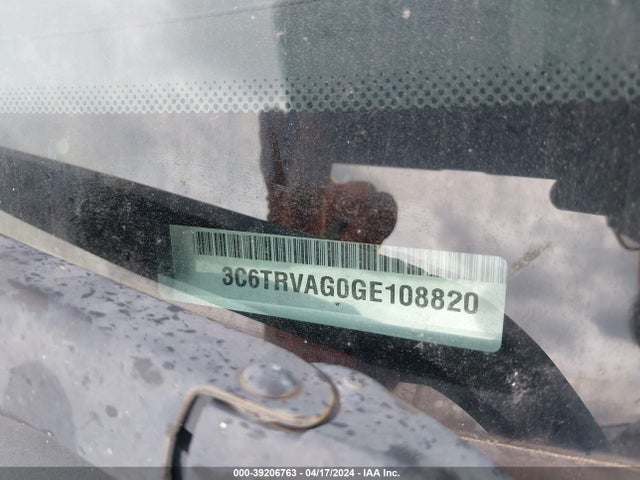 3C6TRVAG0GE108820 RAM Promaster 1500 Low Roof
