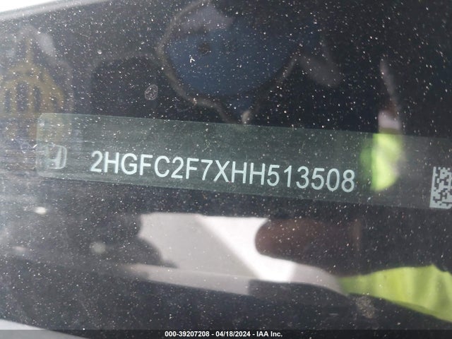 Honda CIVIC EX 2017 2HGFC2F7XHH513508 Image 9