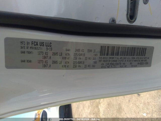 1C4PJMDN2LD534770 Jeep Cherokee Limited 4x4