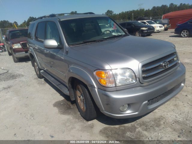 Auction sale of the 2001 Toyota Sequoia Limited V8, vin: 5TDBT48A81S055475, lot number: 39208109