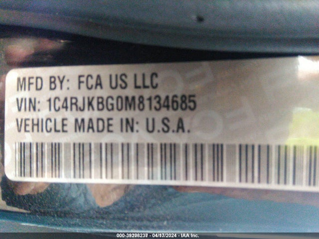 1C4RJKBG0M8134685 Jeep Grand Cherokee L Limited 4x4
