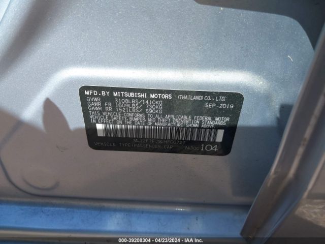 2020 MITSUBISHI MIRAGE G4 ML32F3FJ9LHF00727 Photo 8