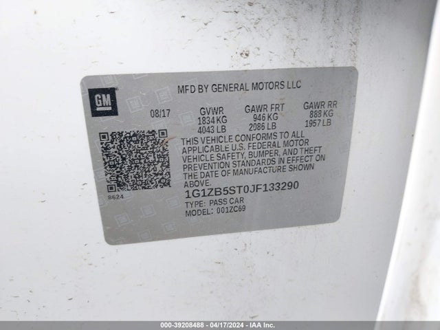 Chevrolet Malibu 1ls 2018 1G1ZB5ST0JF133290 Image 9