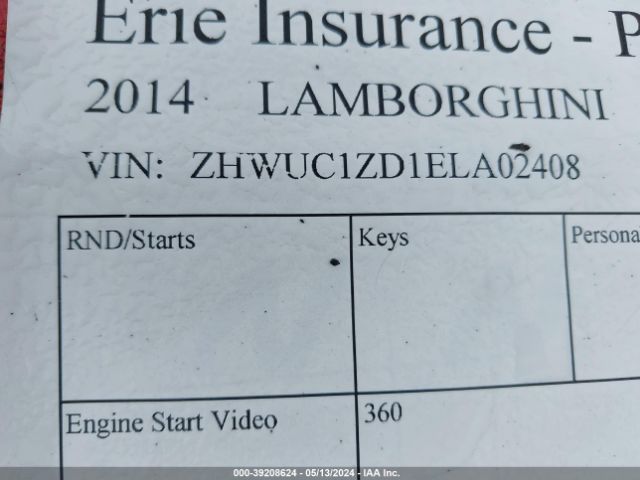 2014 LAMBORGHINI AVENTADOR ZHWUC1ZD1ELA02408 Photo 8