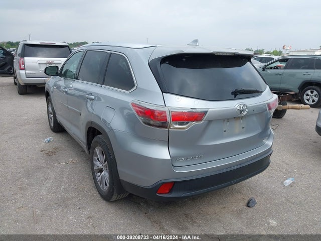 Toyota Highlander Xle V6 2014 5TDKKRFH3ES037150 Image 3