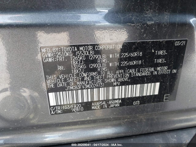 Toyota Rav4 Prime Se 2021 JTMCB3FV3MD029731 Image 9