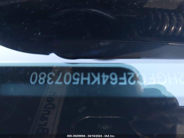 Honda Civic Lx 2019 2HGFC2F64KH507380 Image 18