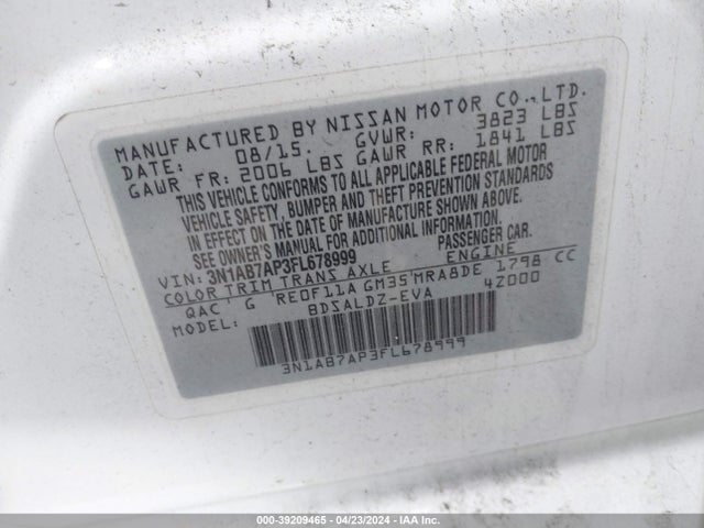 Nissan SENTRA SV 2015 3N1AB7AP3FL678999 Image 9