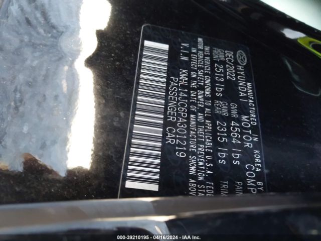 KMHL14JC6PA301219 Hyundai Sonata N Line