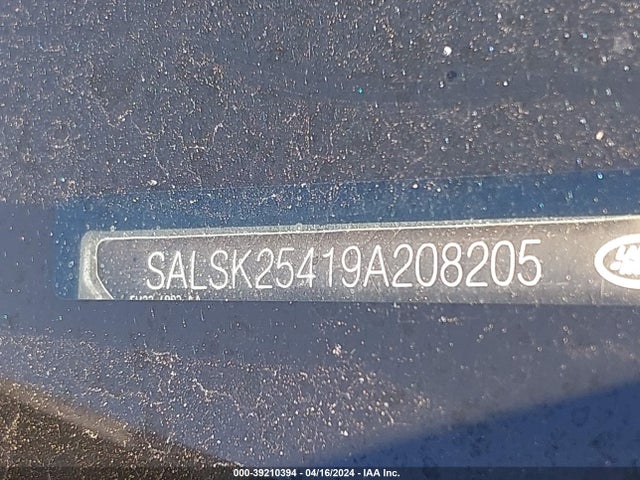 Aukcja sprzedaży 2009 Land Rover Range Rover Sport Hse, vin: SALSK25419A208205, numer aukcji: 39210394
