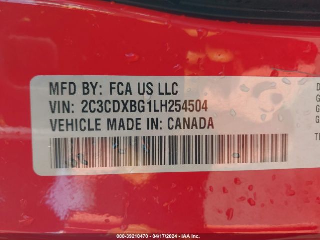 2020 DODGE CHARGER 2C3CDXBG1LH254504 Photo 8