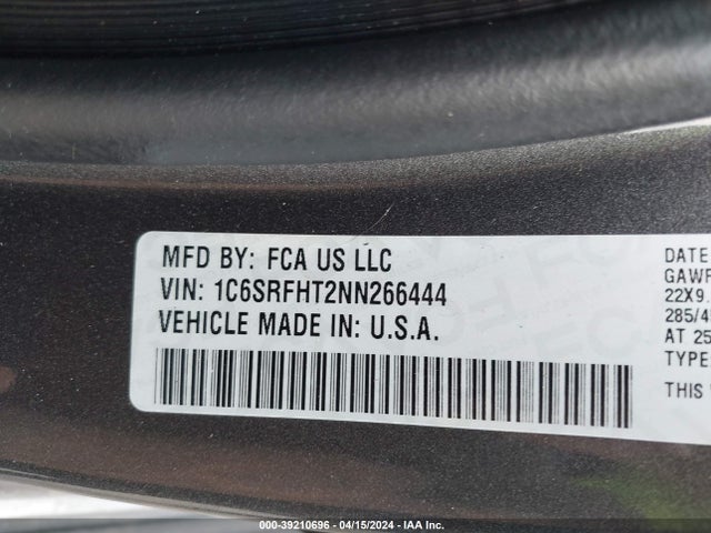 RAM 1500 Limited  4x4 5'7 Box 2022 1C6SRFHT2NN266444 Image 9