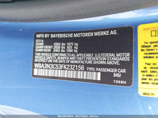 WBA3N3C53FK232156 BMW 428i