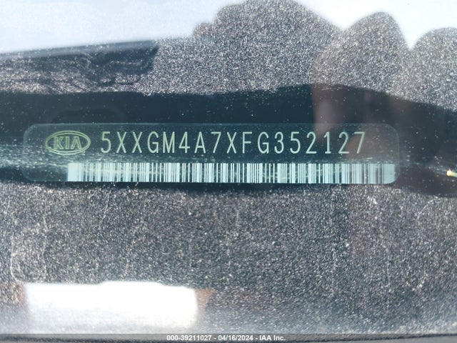KIA Optima Lx 2015 5XXGM4A7XFG352127 Image 9