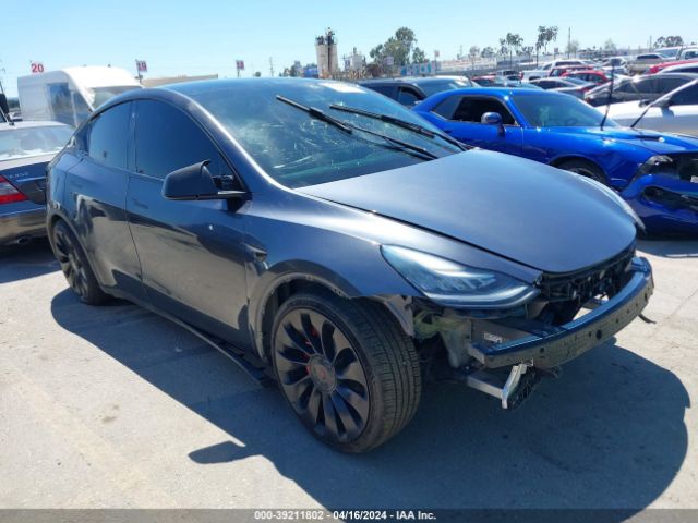 Продажа на аукционе авто 2022 Tesla Model Y Performance Dual Motor All-wheel Drive, vin: 7SAYGDEF3NF547827, номер лота: 39211802