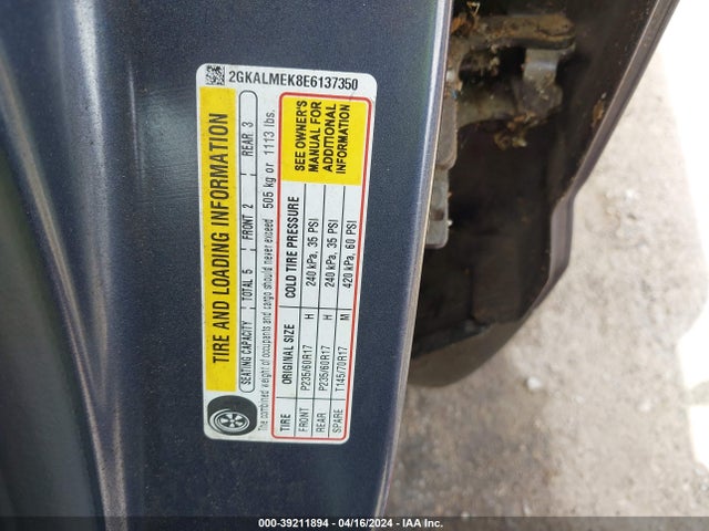 GMC Terrain Sle-1 2014 2GKALMEK8E6137350 Image 9