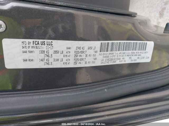 2C4RDGBG4JR153440 Dodge Grand Caravan Se Plus