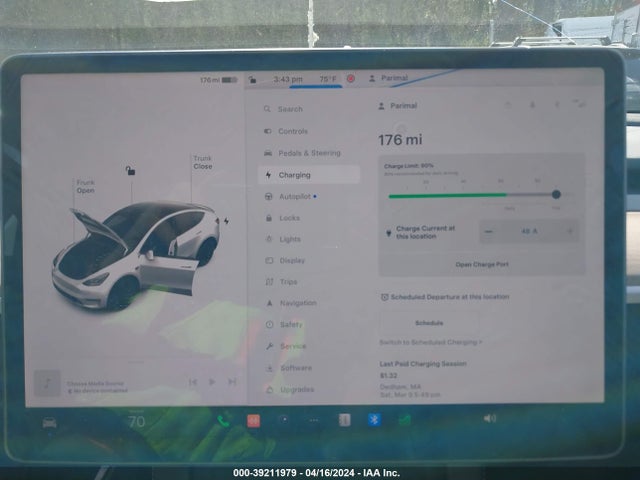 7SAYGDEF6NF457457 Tesla Model Y Performance Dual Motor All-wheel Drive