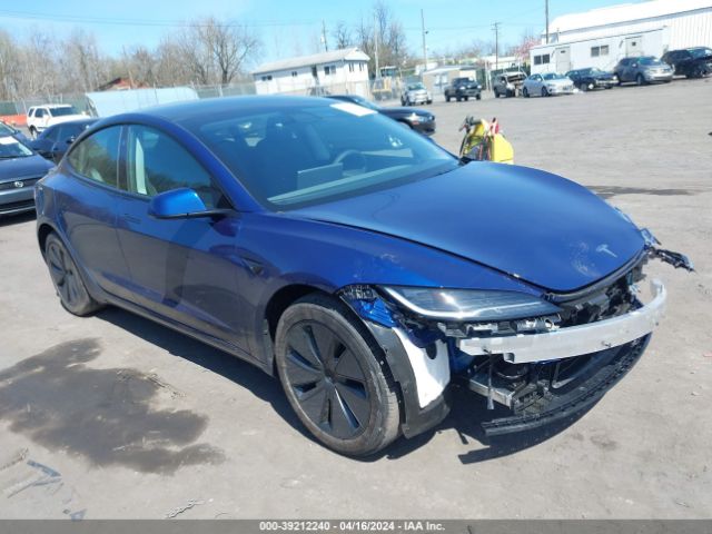 Продажа на аукционе авто 2024 Tesla Model 3 Rear-wheel Drive, vin: 5YJ3E1EA7RF728452, номер лота: 39212240