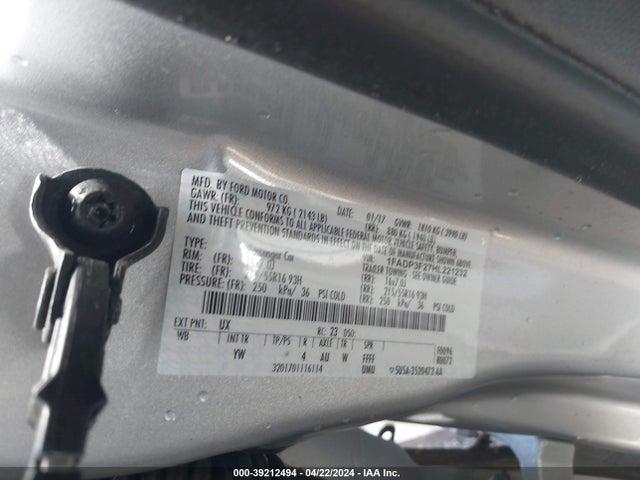 Ford FOCUS SE 2017 1FADP3F27HL221232 Image 9