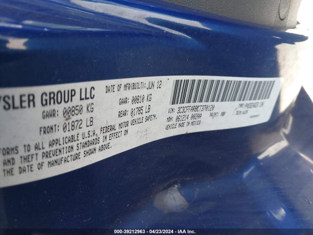 2012 FIAT 500 3C3CFFAR6CT370120 Photo 8