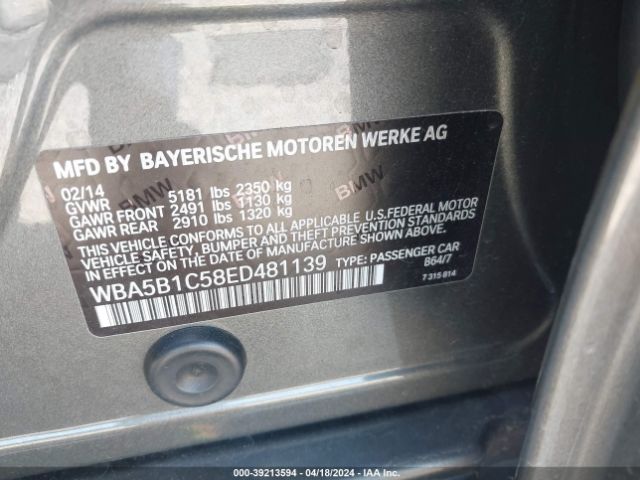 WBA5B1C58ED481139 BMW 535i