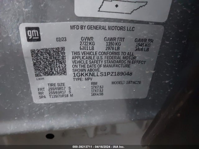 GMC Acadia Awd At4 2023 1GKKNLLS1PZ189048 Image 9