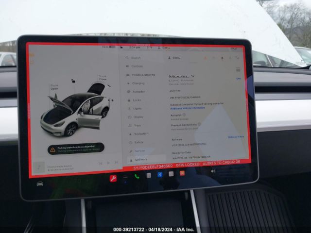 5YJYGDEE6LF046500 Tesla Model Y Long Range Dual Motor All-wheel Drive