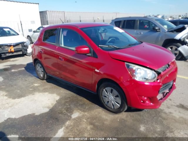 2015 Mitsubishi Mirage De მანქანა იყიდება აუქციონზე, vin: ML32A3HJ2FH049962, აუქციონის ნომერი: 39213735