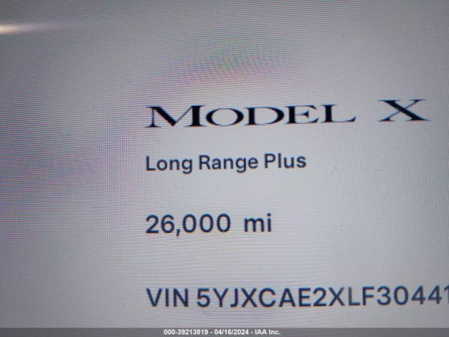5YJXCAE2XLF304416 Tesla Model X Long Range Dual Motor All-wheel Drive/long Range Plus Dual Motor All-wheel Drive