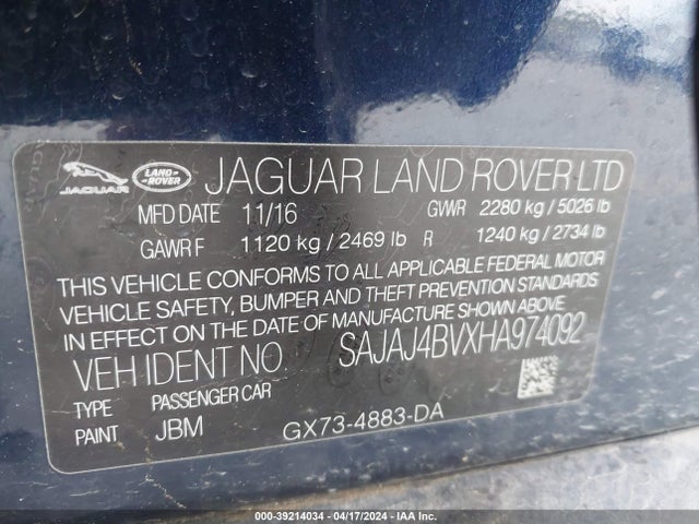 2017 JAGUAR XE SAJAJ4BVXHA974092 Photo 8