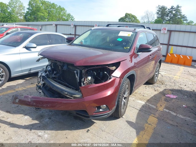 Toyota Highlander Xle V6 2016 5TDKKRFH1GS150324 Image 2
