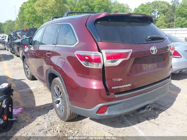Toyota Highlander Xle V6 2016 5TDKKRFH1GS150324 Image 3