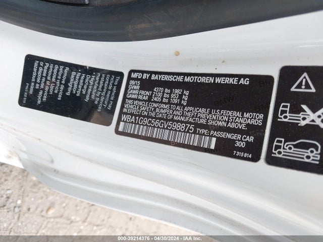 BMW 228i Xdrive 2016 WBA1G9C56GV598875 Image 9