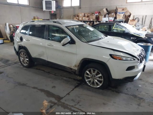 Auction sale of the 2016 Jeep Cherokee Limited, vin: 1C4PJMDB5GW357633, lot number: 39214458